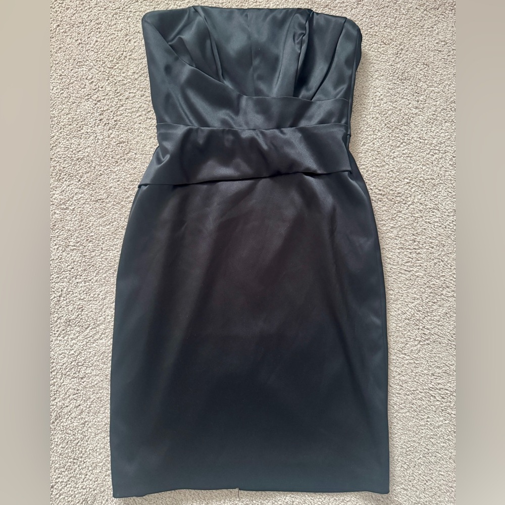 White House Black Market Strapless Black Dress
